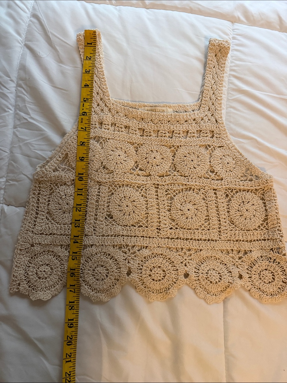 Rebellion Cream Crochet Camisole Tank Bundle - Picture 6 of 12